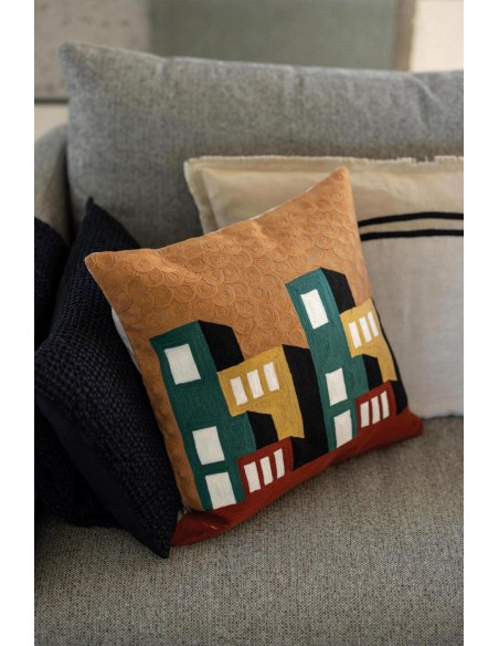 HANDMADE CUSHION VIVARAISE SURI MULTICO 40x65 100% COTTON