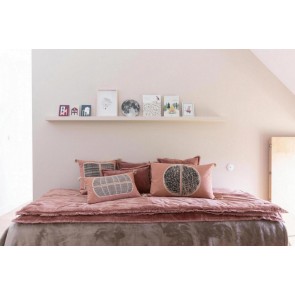CUSHION VIVARAISE YAEL BOIS DE ROSE 40x65 100% COTTON 2