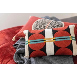 CUSHION VIVARAISE YONI MULTICO 40x65 100% COTTON 2