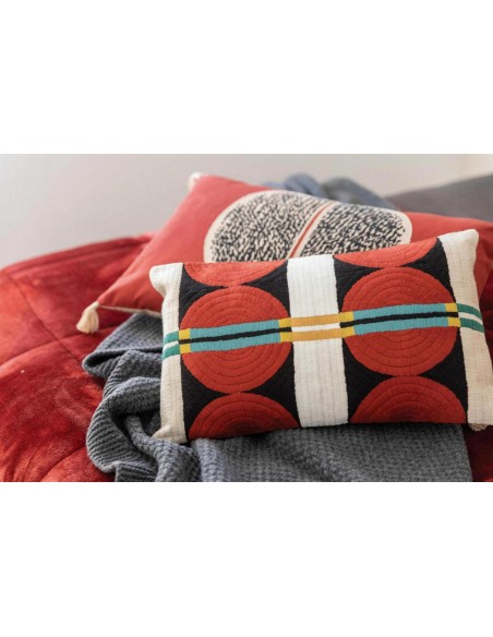 ΜΑΞΙΛΑΡΙ VIVARAISE YONI MULTICO 40x65 100% ΒΑΜΒΑΚΙ