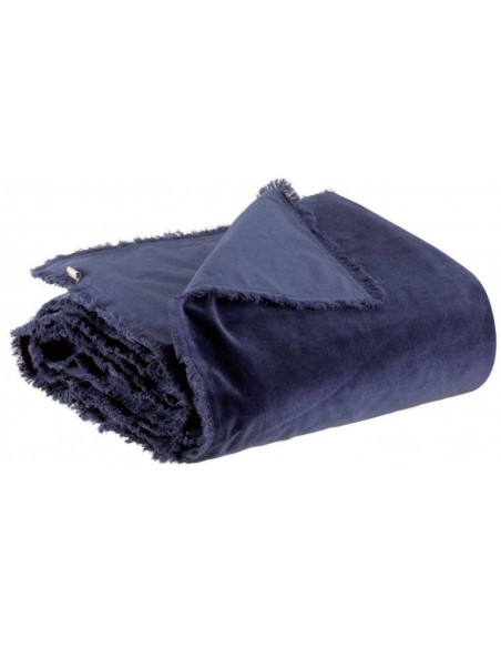 SOFA RUNNER VIVARAISE FARA MARINE  85×200 100% VELVET COTTON