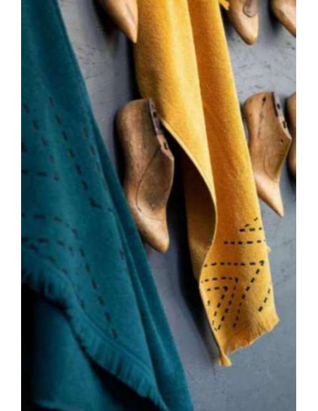 BODY TOWEL VIVARAISE JULIA PETROLE 70x140 84% COTTON 16% POLYESTER