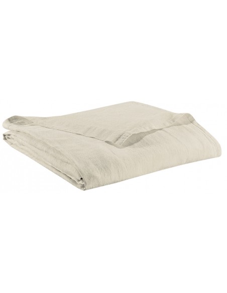 BED SHEET VIVARAISE ZEFF LIT CRAIE 240x300 100% LINEN