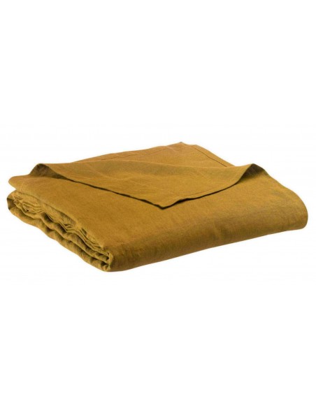 BED SHEET VIVARAISE ZEFF LIT BRONZE 240x300 100% LINEN