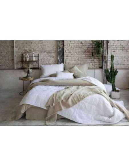 BED SHEET VIVARAISE ZEFF LIT CARAMEL 240x300 100% LINEN