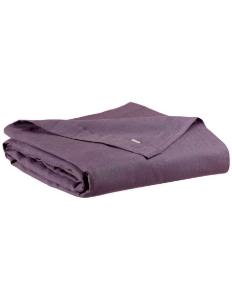 BED SHEET VIVARAISE ZEFF LIT RAISIN 240x300 100% LINEN