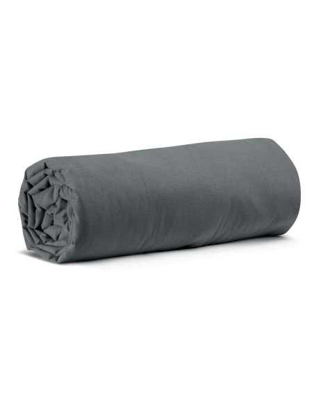 FITTED SHEET VIVARAISE CALITA 160x200 CARBONE 100% COTTON