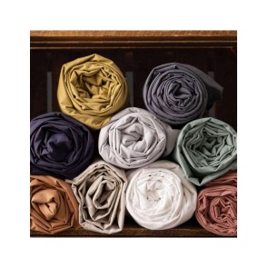 FITTED SHEET VIVARAISE CALITA SAUGE 180x200 100% COTTON 2