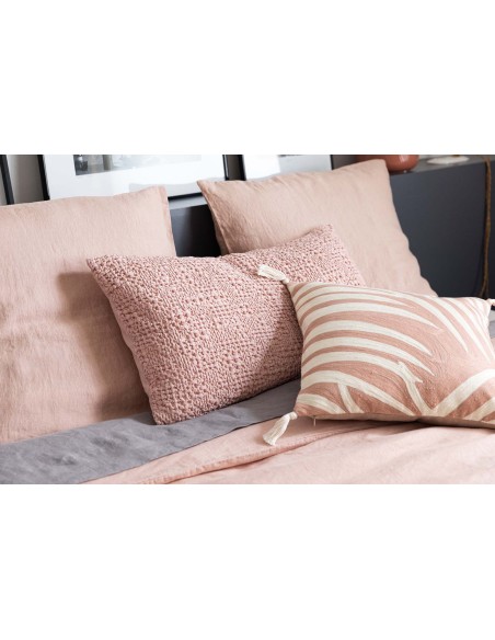 PILLOW CASE VIVARAISE ZEFF LIT AUBEPINE 50x75 100% LINEN