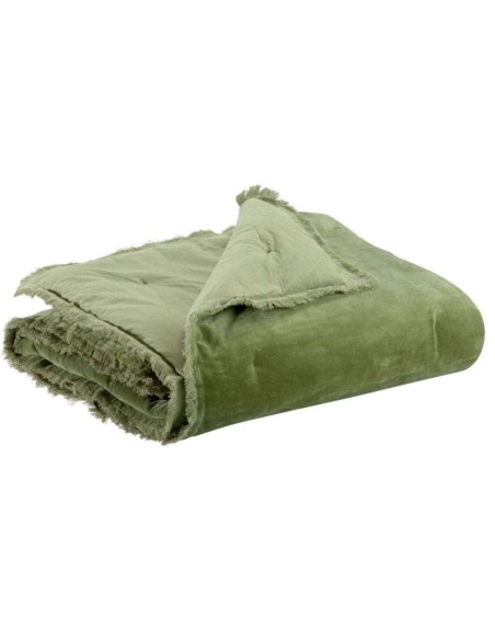SOFA RUNNER VIVARAISE FARA OLIVE 85×200 100% VELVET COTTON