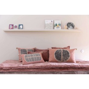 THROW VIVARAISE FARA BOIS DE ROSE 135X200 100% VELVET COTTON 2