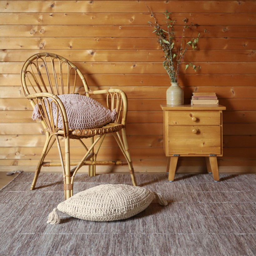 CUSHION NATTIOT PLUME ECRU 30x50 100%...