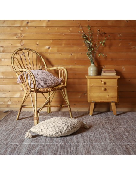 ΜΑΞΙΛΑΡΙ NATTIOT PLUME ECRU 30x50 100% ΒΑΜΒΑΚΙ