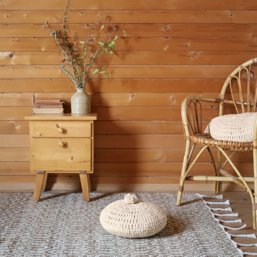 CUSHION NATTIOT LENKA ECRU D30x12...