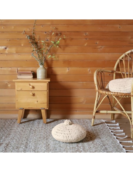 ΜΑΞΙΛΑΡΙ NATTIOT LENKA ECRU D30x12 100% ΒΑΜΒΑΚΙ