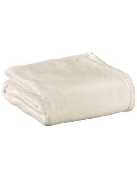 SOFA BLANKET VIVARAISE THEO NEIGE 130X160 100%POLYESTER