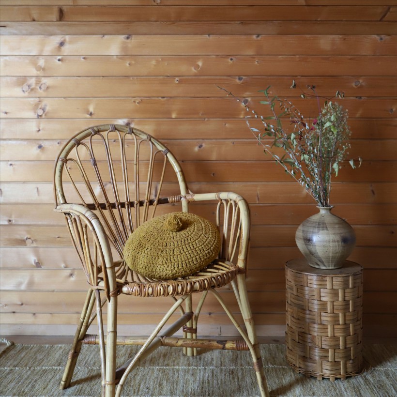 CUSHION NATTIOT LENKA MOUTARDE D30x12...