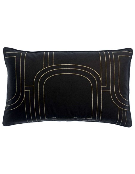 CUSHION VIVARAISE  JADEN CAVIAR 30x50 50% COTTON  50% LINEN