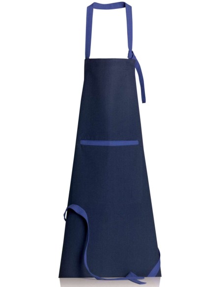 KITCHEN APRON WINKLER TITOUAN BLEU 72x85 100% COTTON