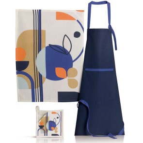 KITCHEN APRON WINKLER TITOUAN BLEU 72x85 100% COTTON 2