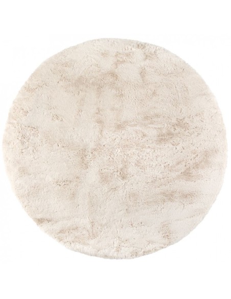 FUR RUG VIVARAISE EDDY IVOIRE D120 100% POLYESTER