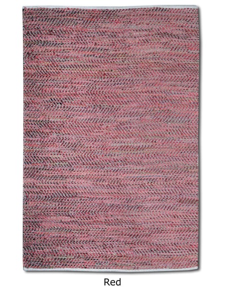 ΧΑΛΙ STABLES RED 160x230 50% ΔΕΡΜΑ 50% ΒΑΜΒΑΚΙ