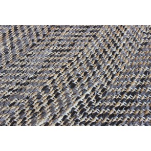 RUG STABLES BROWN 160x230 50% LEATHER 50% COTTON 2