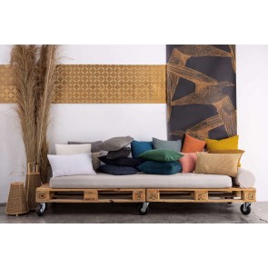 ΚΟΥΒΕΡΛΙ VIVARAISE MAIA BLANC 240×260 100% ΒΑΜΒΑΚΙ 2