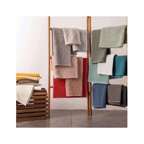 BATHMAT VIVARAISE ENZO BLUSH 54x110 100% COTTON 2