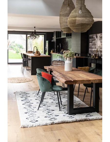 RUG VIVARAISE ZAGORA NEIGE 160X230 68% POLYPROPYLENE 27% JUTE 5% POLYESTER