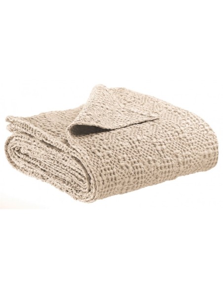 ΚΟΥΒΕΡΛΙ VIVARAISE TANA CREME 240×260 100% ΒΑΜΒΑΚΙ