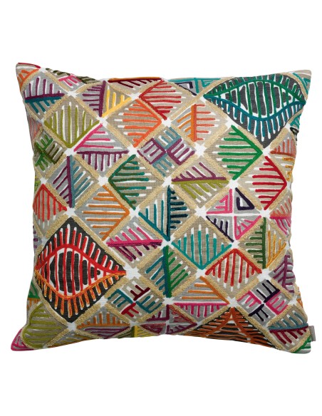 HANDMADE CUSHION VIVARAISE ORSO MULTICO 45x45 100% COTTON