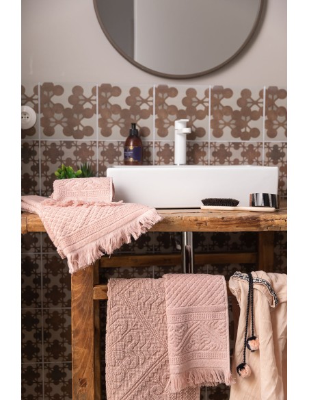 FACE TOWEL VIVARAISE ZOE AUBEPINE 50x100 100% COTTON