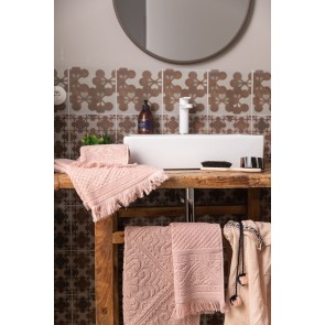 BODY TOWEL VIVARAISE ZOE AUBEPINE 100x180 100% COTTON 2