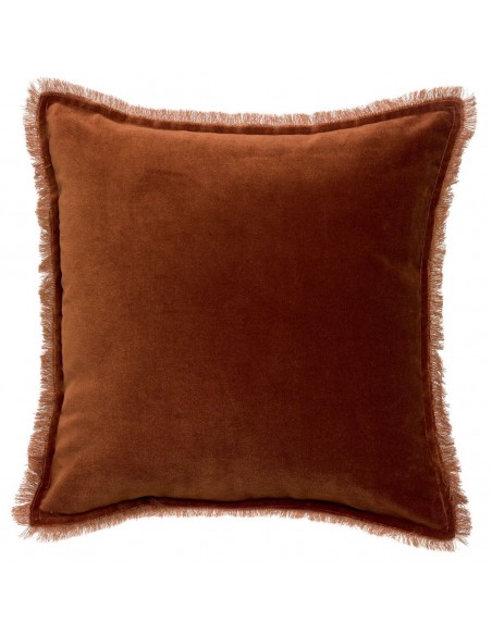 CUSHION VIVARAISE FARA CARAMEL 45×45 100% VELVET COTTON