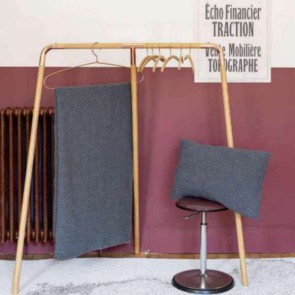 THROW VIVARAISE TANA CENDRE 140X200 100% COTTON 2