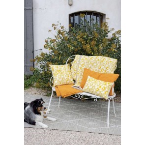 THROW VIVARAISE TANA MOUTARDE 140X200 100% COTTON 2