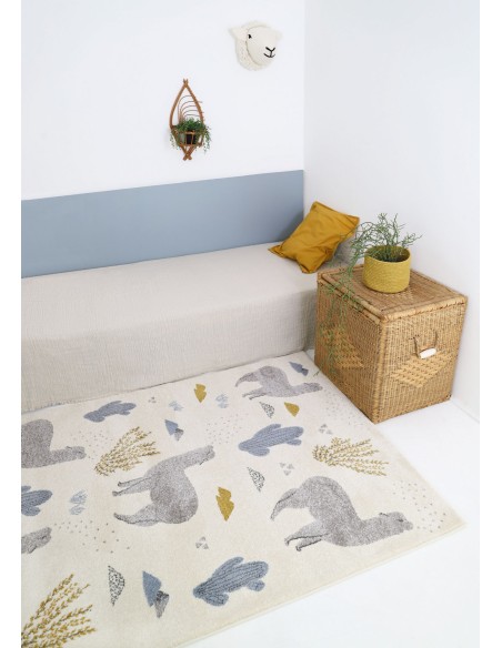 ΧΑΛΙ NATTIOT ANDINO BLEU 120x170 100% ΣΥΝΘΕΤΙΚΟ