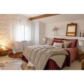 CUSHION VIVARAISE TANA TABAC 40×65 100% COTTON 2