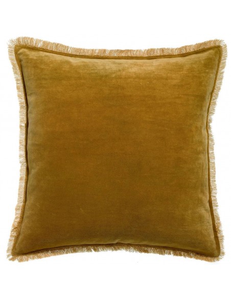 CUSHION  VIVARAISE FARA BRONZE 45×45 100% VELVET COTTON