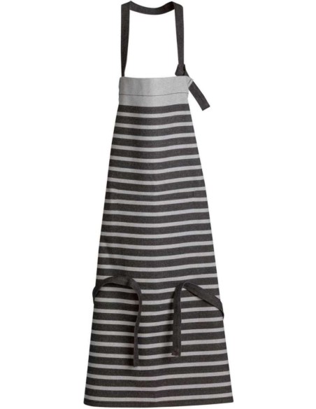 KITCHEN APRON WINKLER TILIO NOIR GRIS 72x90 80%RECYCLED COTTON 20%POLYESTER