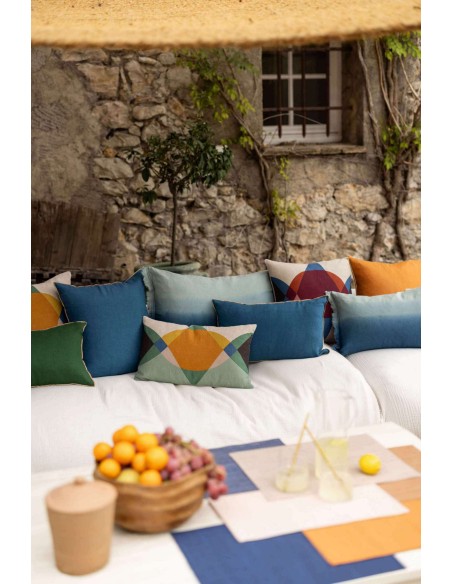 CUSHION VIVARAISE CELESTE INDIGO 45x45 100% LINEN