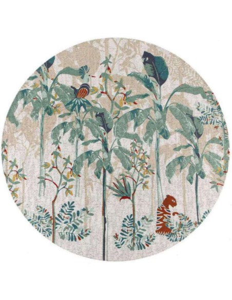 WATERPROOF RUG VIVARAISE RAJA MULTICO R160 80% POLYESTER 20% COTTON