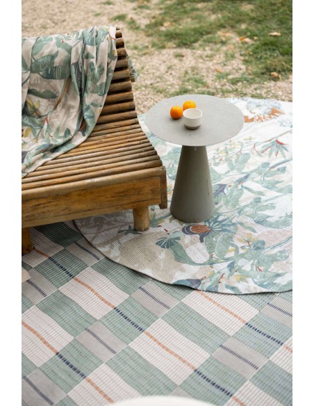 WATERPROOF RUG VIVARAISE RAJA MULTICO R160 80% POLYESTER 20% COTTON