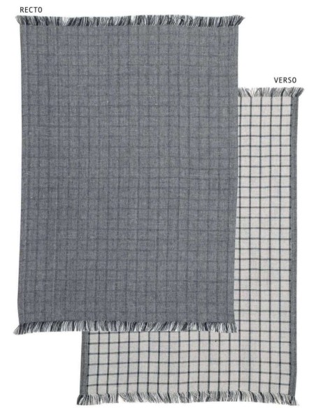 KITCHEN TOWEL WINKLER ADEN BLANC NOIR 80% CΟΤΤΟΝ 20% POLYESTER