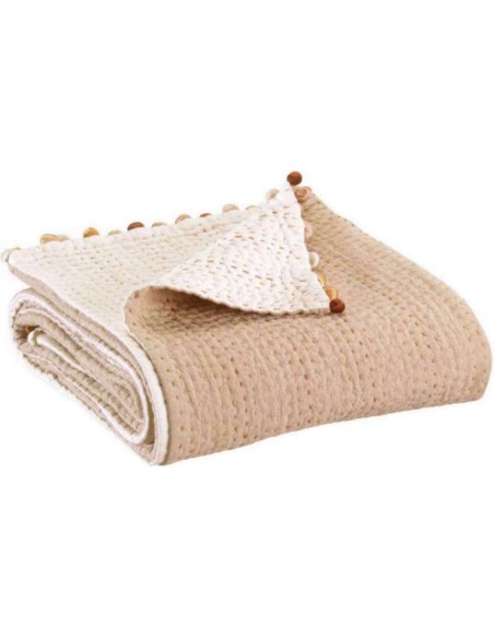 THROW VIVARAISE GASTOUNET VIVARAISE SIENNE 140x200 100% COTTON