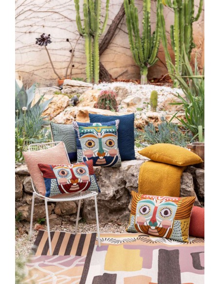 ΧΕΙΡΟΠΟΙΗΤΟ ΜΑΞΙΛΑΡΙ VIVARAISE YAKU MULTICO 40x65 100% ΒΑΜΒΑΚΙ