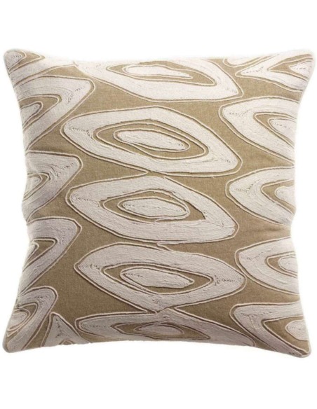 HANDMADE CUSHION VIVARAISE LEYA NEIGE 45x45 100% COTTON