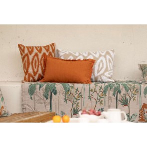 HANDMADE CUSHION VIVARAISE LEYA NEIGE 45x45 100% COTTON 2