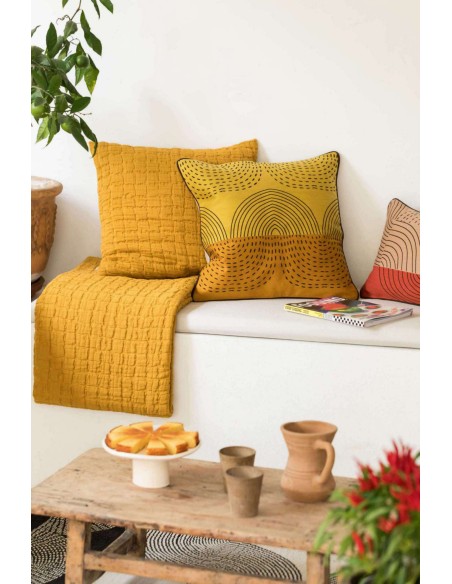 HANDMADE CUSHION VIVARAISE ETNA TOUAREG 40x65 90% ACRYLIQUE 10% POLYESTER BACK 100% COTTON